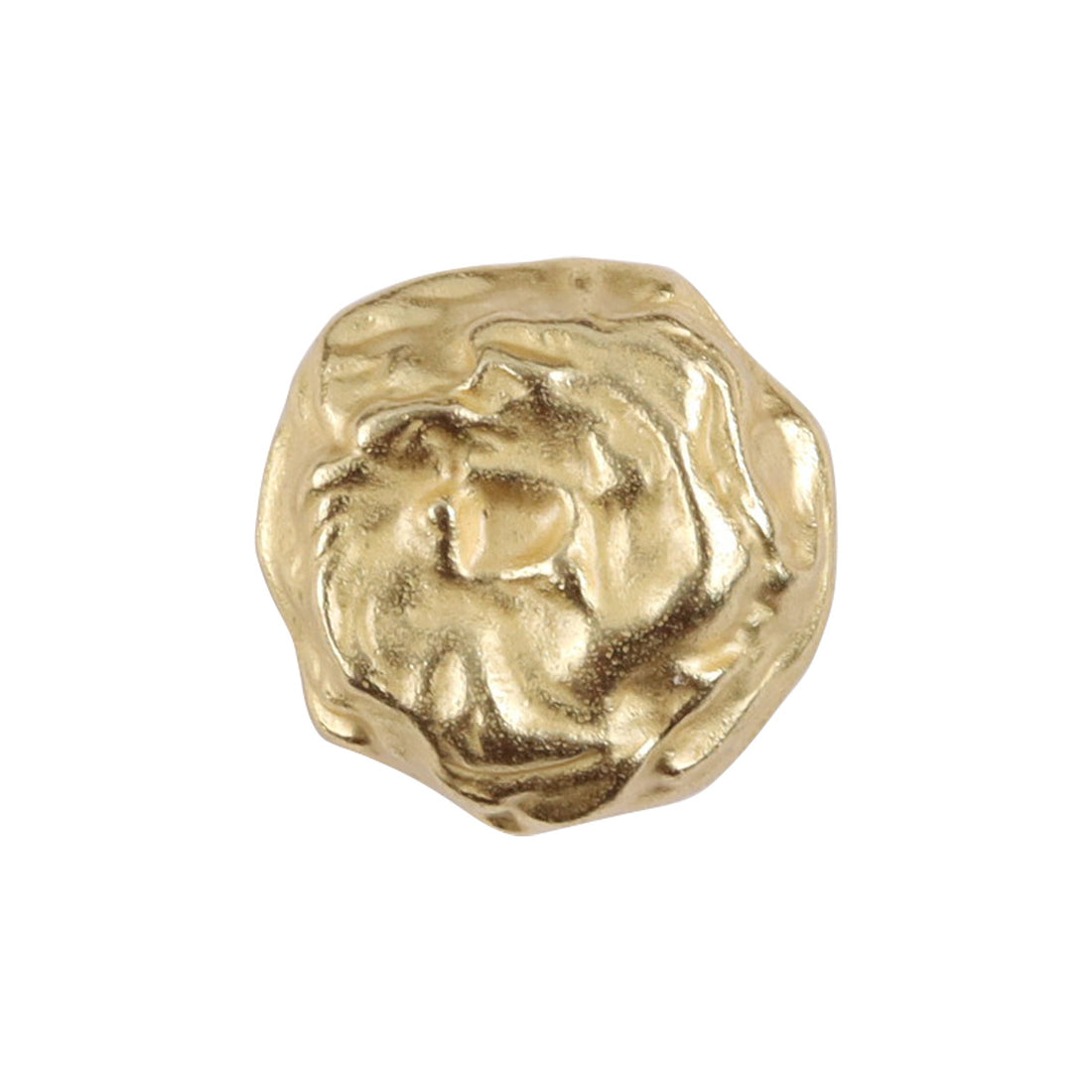 Egyptian-Style Rock-Shaped Golden Metal Buttons for Leather Coats 10pcs - Lots of Buttons