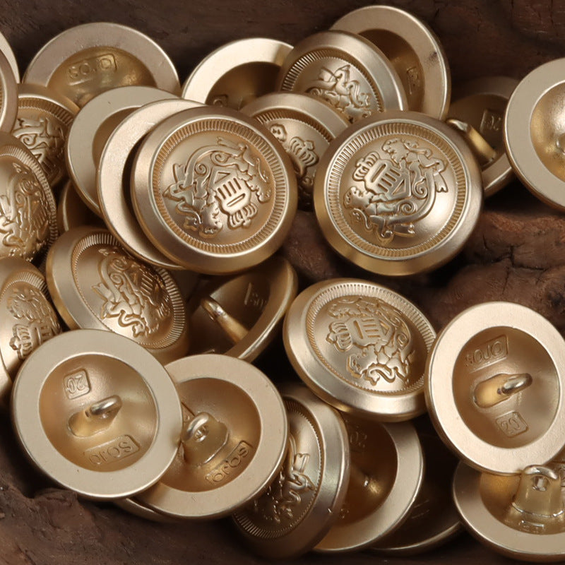 Double Lion Crown Shank Metal Buttons,10PCS - Lots of Buttons