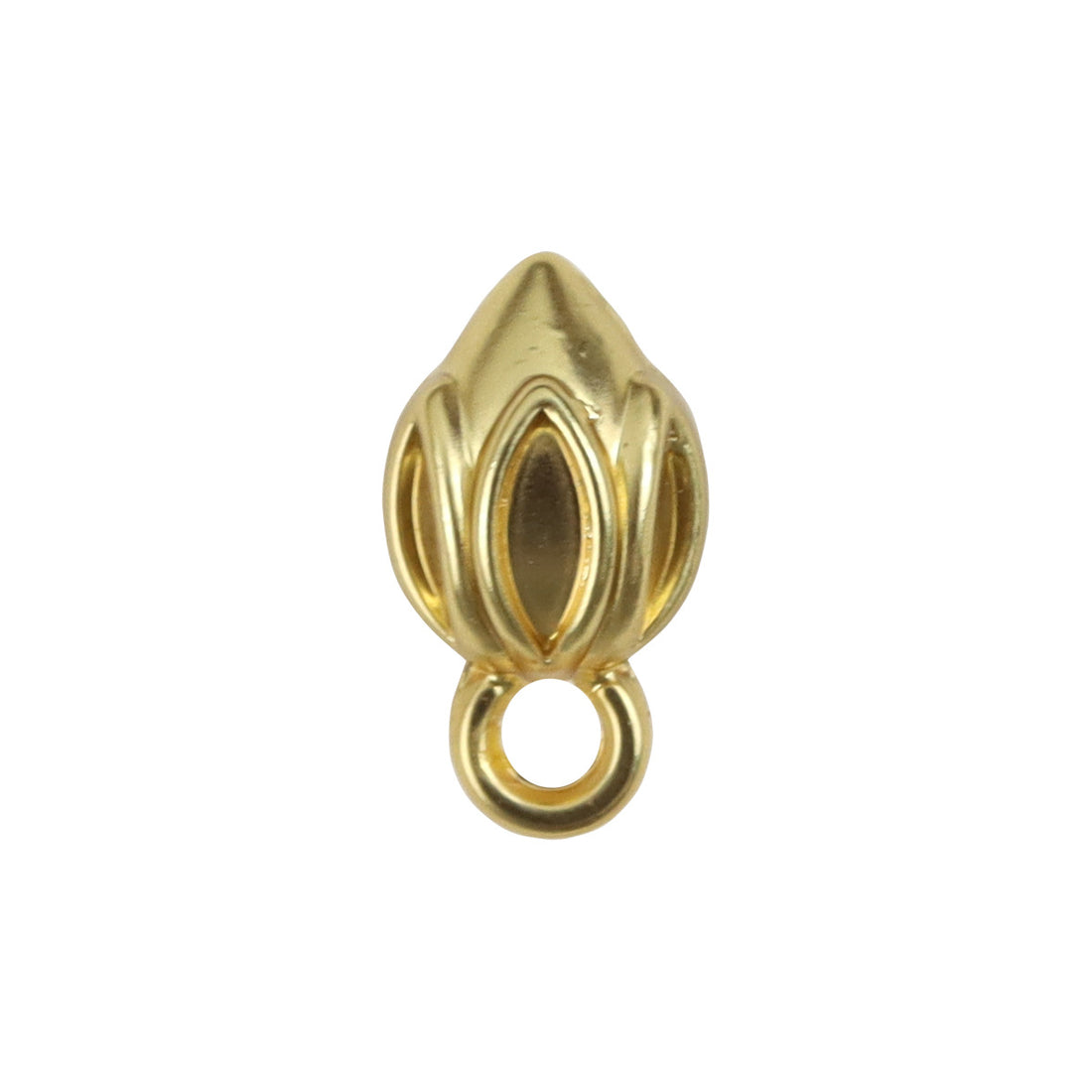 Golden Metal Lotus Pendant Buttons for Buddhist Style DIY Bracelets 10pcs - Lots of Buttons