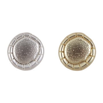 Matte Gold Silver Fashion Metal Buttons 10pcs - Lots of Buttons