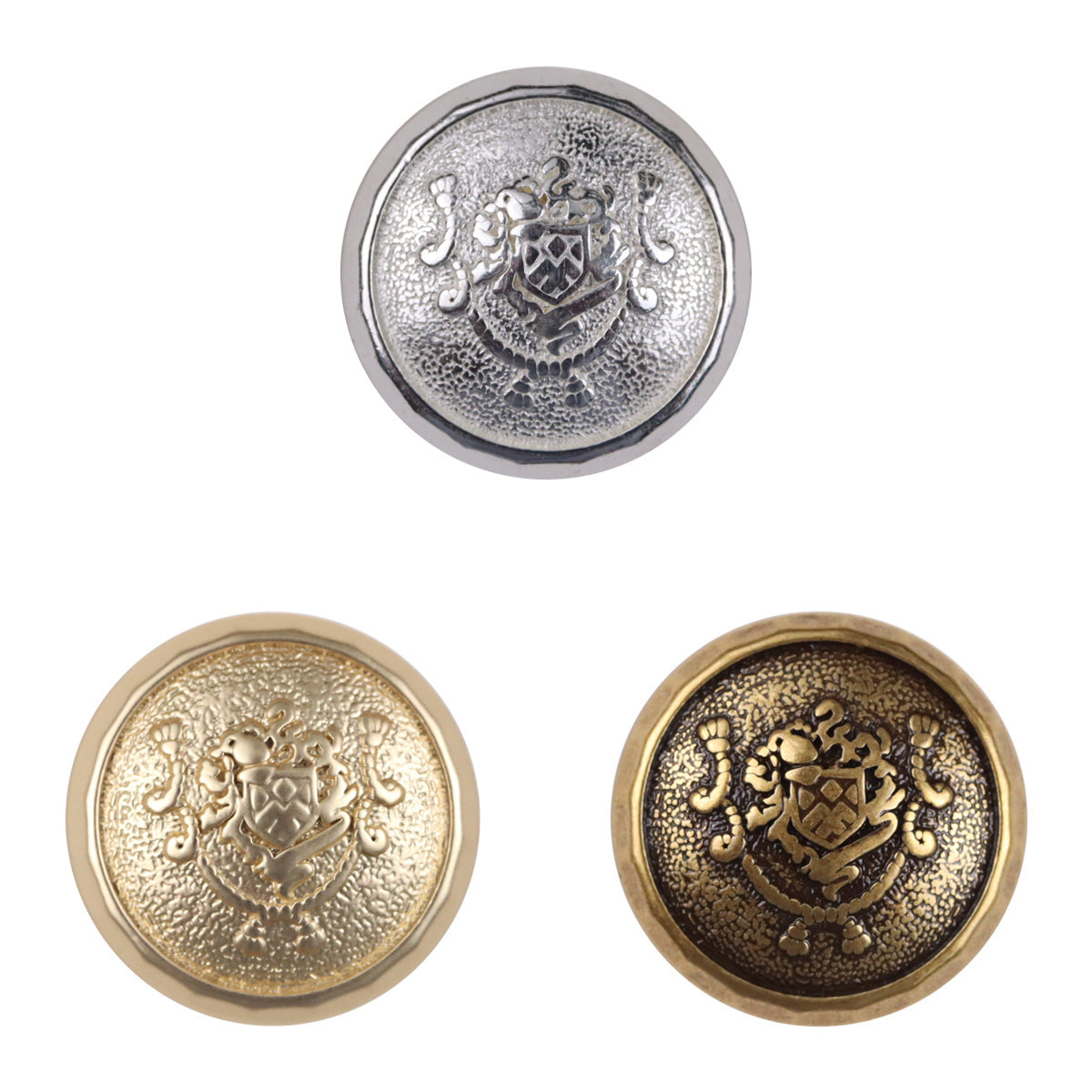 Metal Shank Buttons for College Style JK Suits School Uniforms 10pcs - Lots of Buttons
