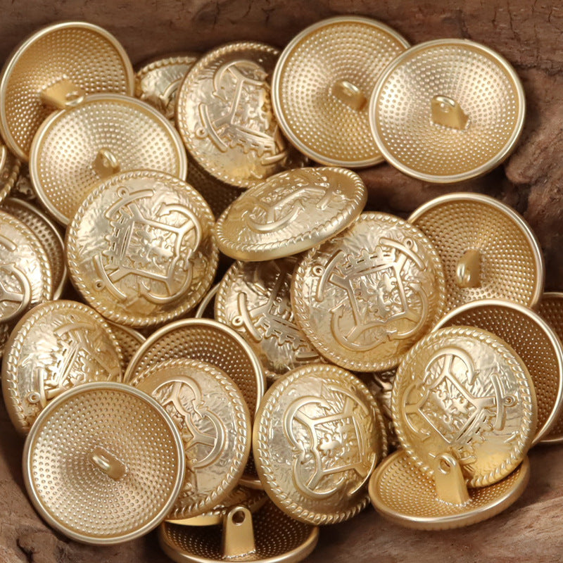 Anchor Hook Metal Buttons for College Style Suits JK Uniforms 10pcs - Lots of Buttons