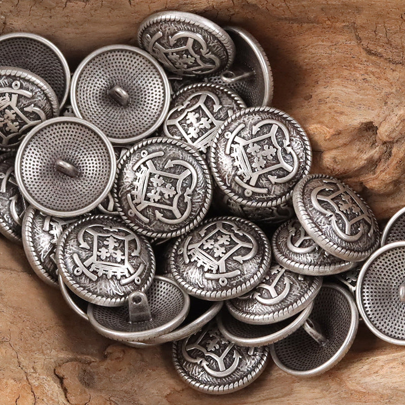 Anchor Hook Metal Buttons for College Style Suits JK Uniforms 10pcs - Lots of Buttons