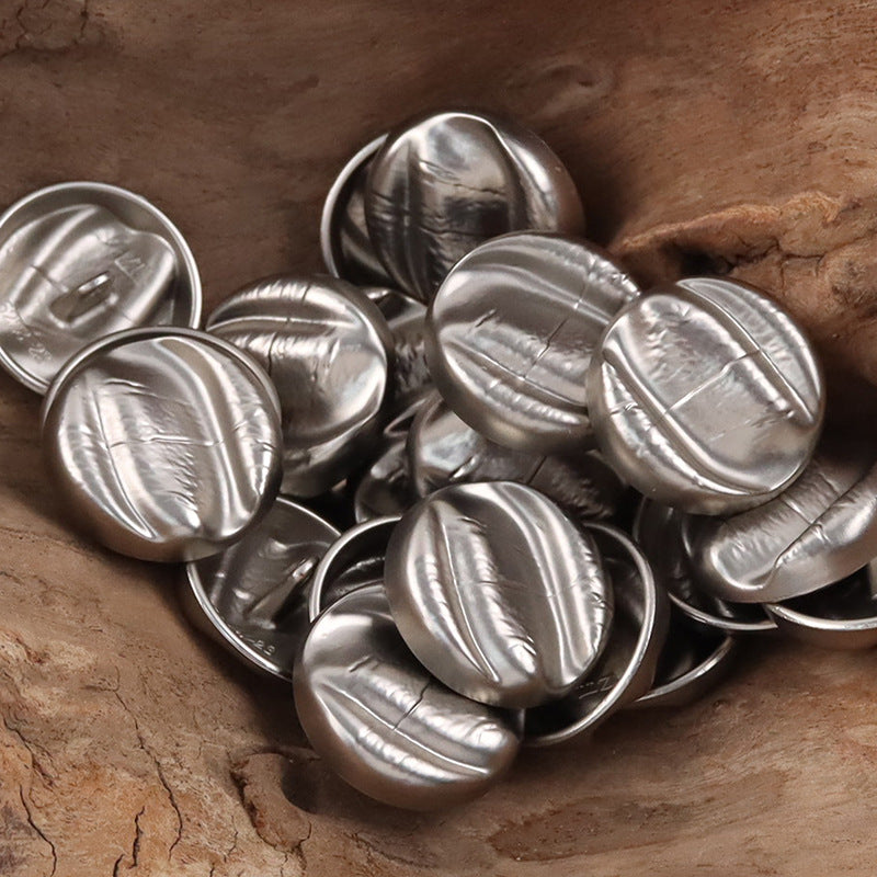 Rose Gold Irregular Metal Shank Buttons for Retro Winter Dresses 10pcs - Lots of Buttons