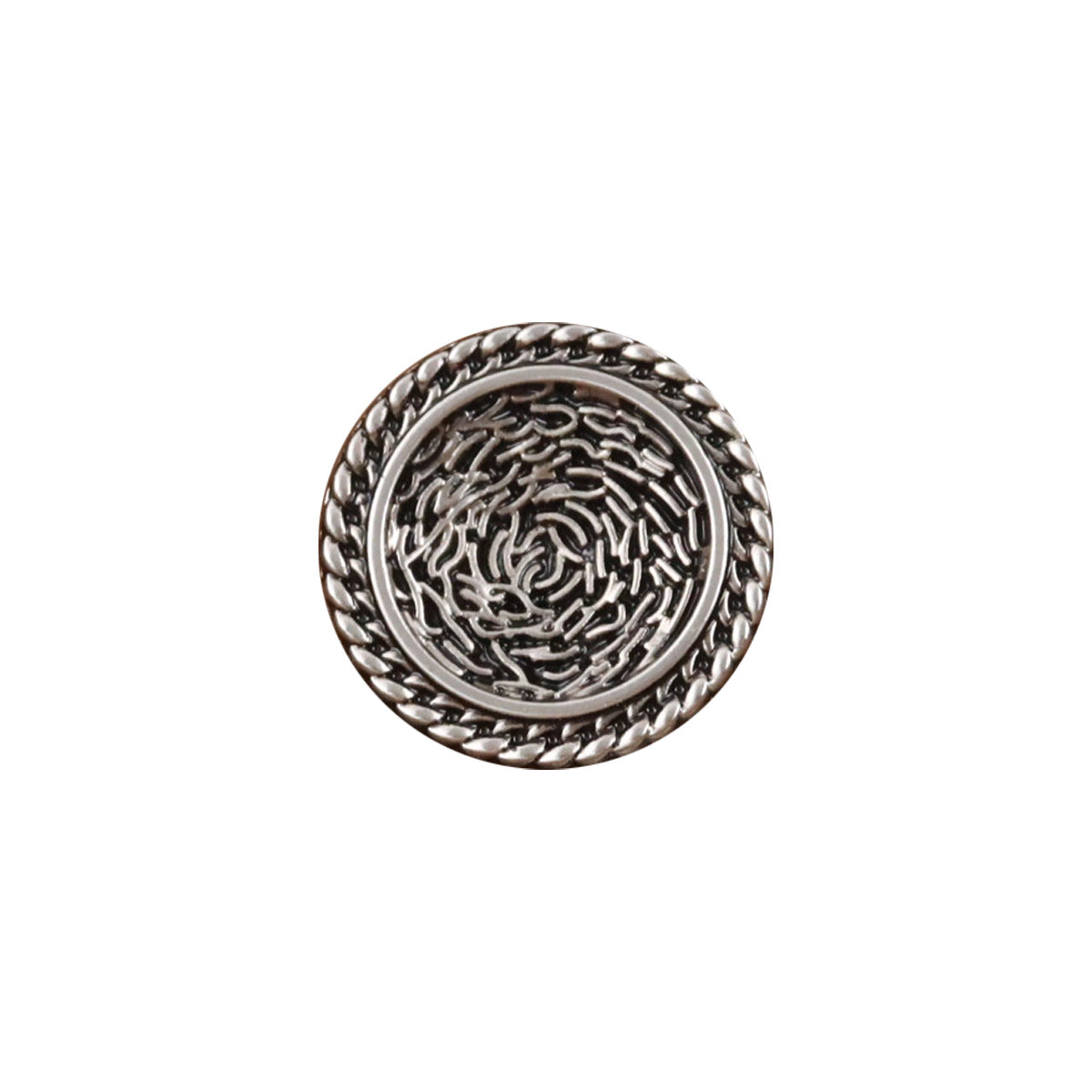 Threaded Silver Lacquered Metal Buttons for Women's Woolen Coats,10pcs - Lots of Buttons