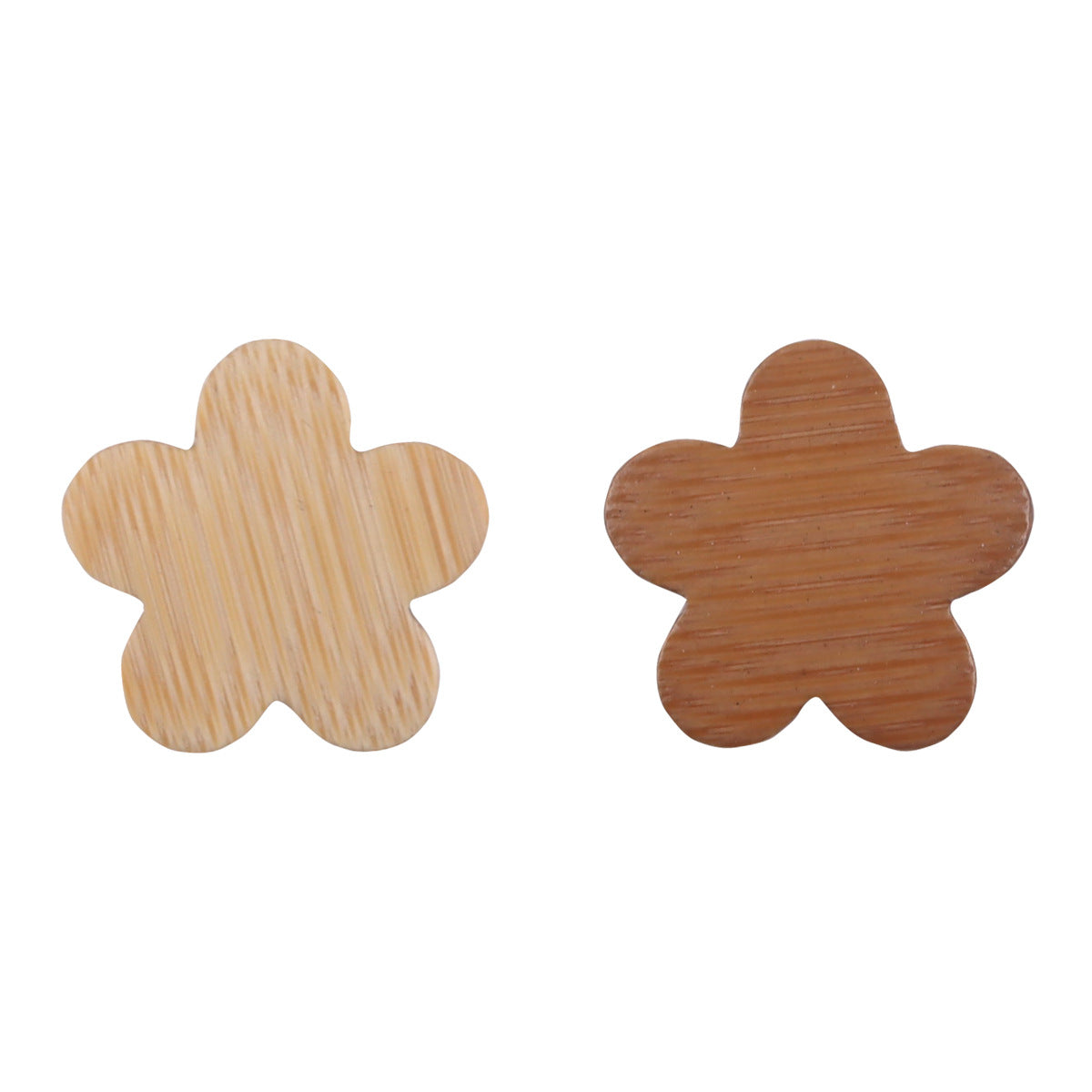 Plum Blossom-Shaped Natural Bamboo Buttons 10PCS - Lots of Buttons
