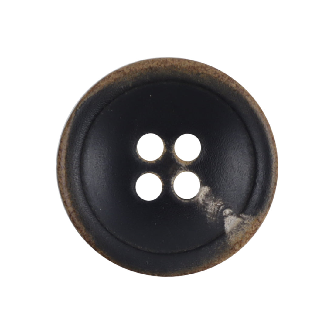 21mm Vintage Bowl-Shaped Natural Black Horn Buttons 10pcs - Lots of Buttons