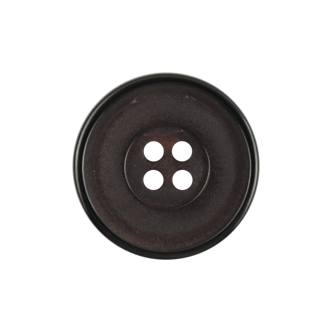 25mm Round Vintage Matte Red Natural Black Horn Buttons 10pcs - Lots of Buttons