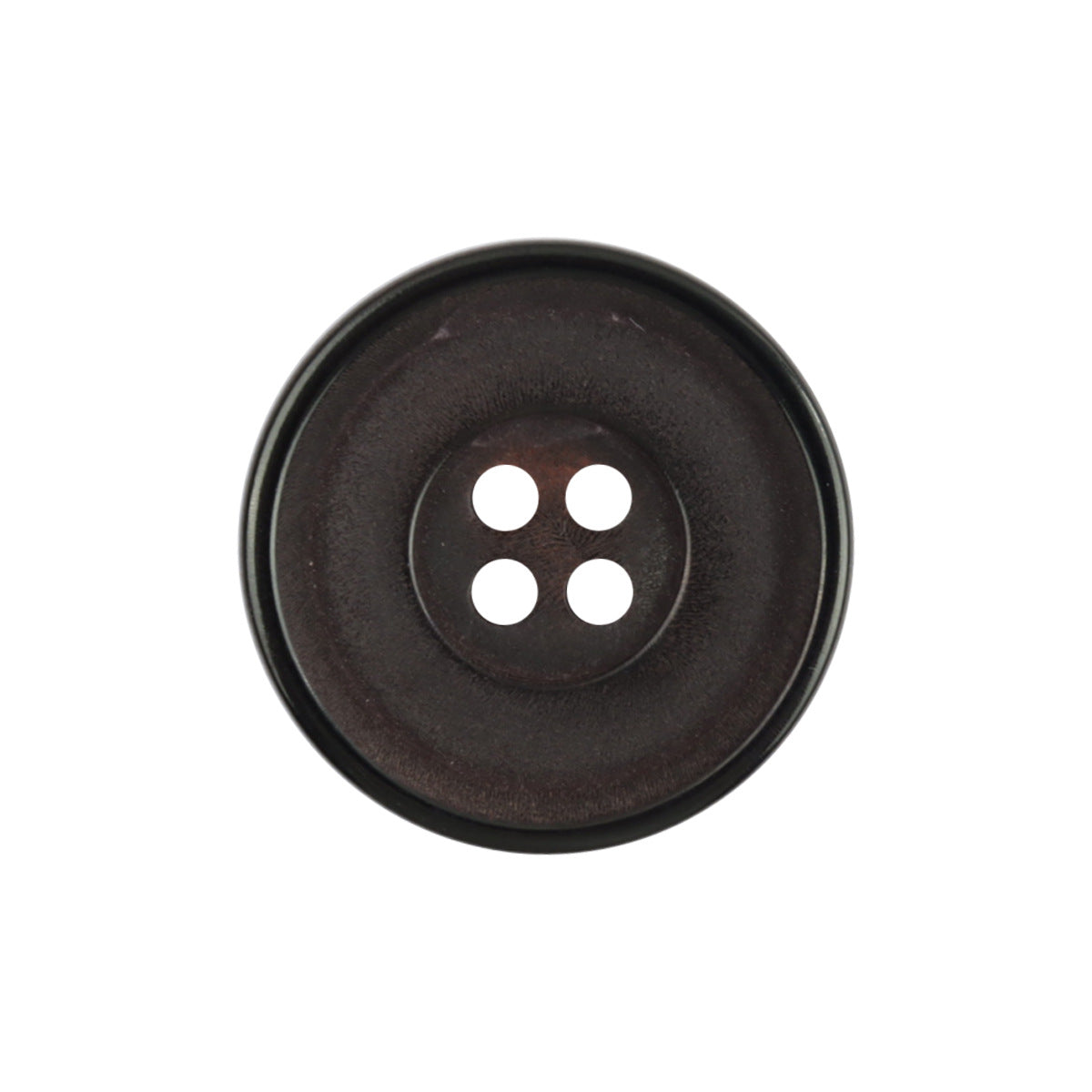 25mm Round Vintage Matte Red Natural Black Horn Buttons 10pcs - Lots of Buttons
