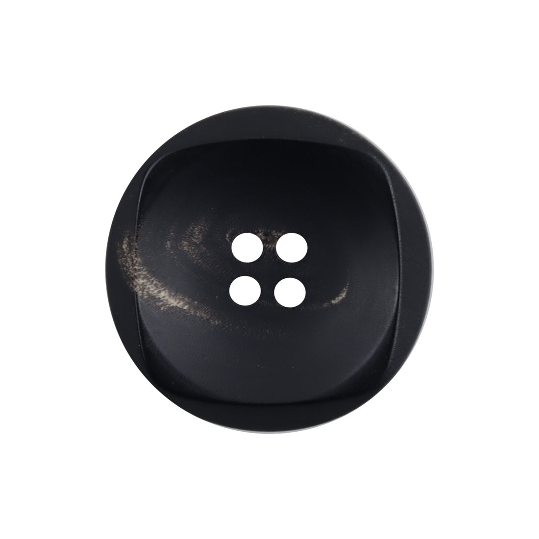 Irregular 30MM Extra Large Natural Black Buffalo Horn Buttons 10pcs - Lots of Buttons