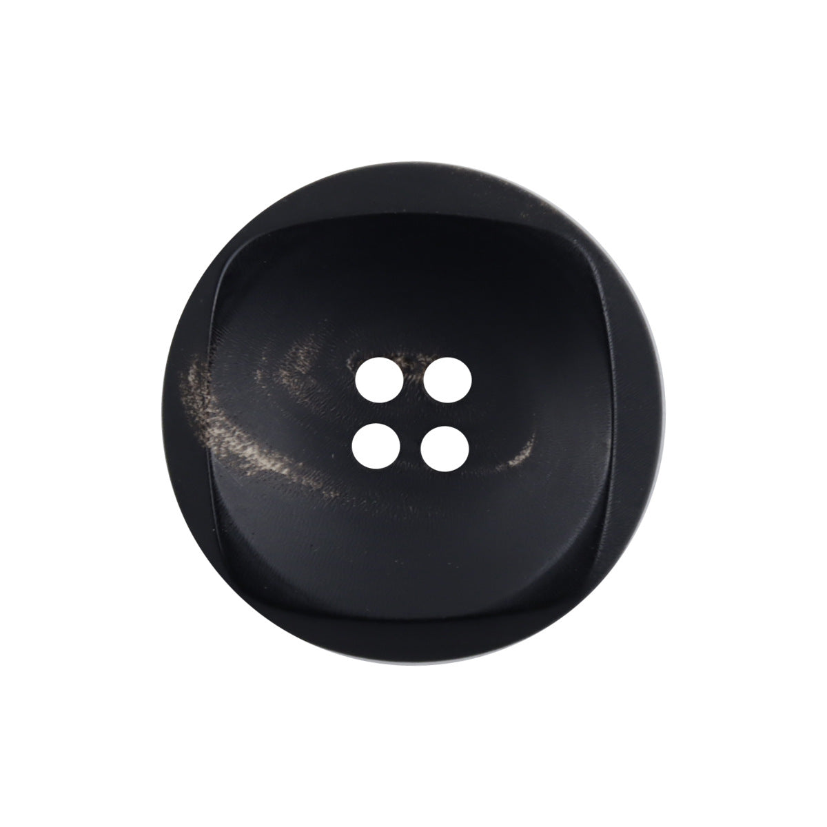 Irregular 30MM Extra Large Natural Black Buffalo Horn Buttons 10pcs - Lots of Buttons