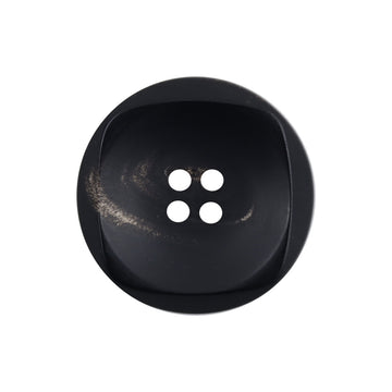 Irregular 30MM Extra Large Natural Black Buffalo Horn Buttons 10pcs - Lots of Buttons