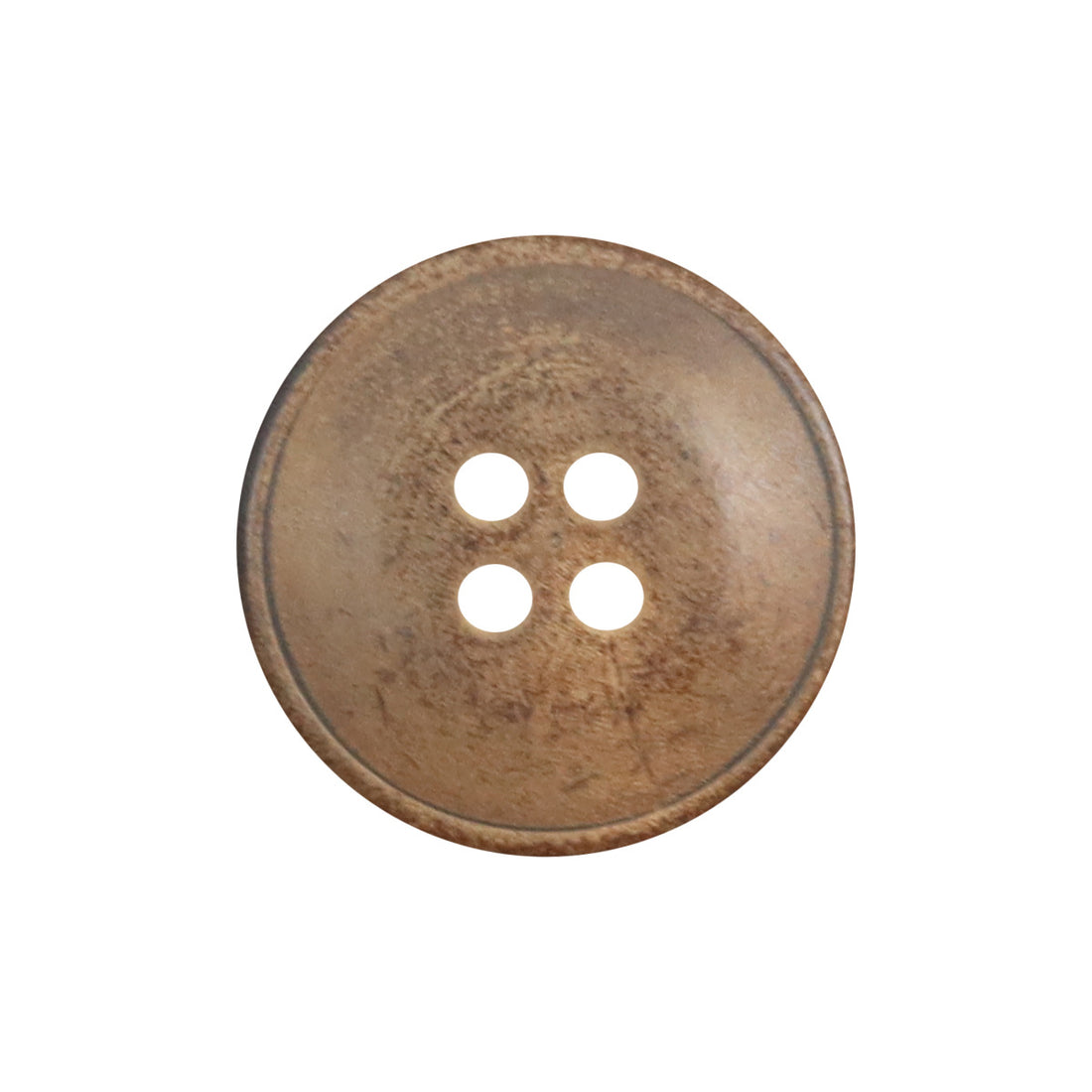 22mm Burnt Four-Hole Ox Horn Buttons for Hat Decoration 10pcs - Lots of Buttons
