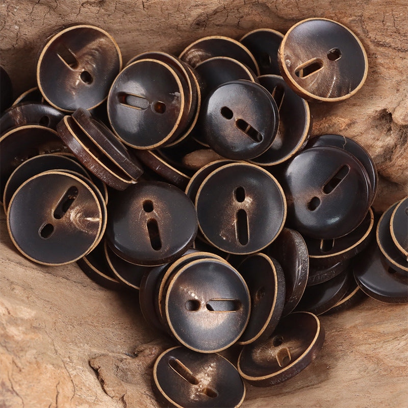 Exclamation Mark Coffee Cow Horn Buttons - Retro Chic,10pcs - Lots of Buttons