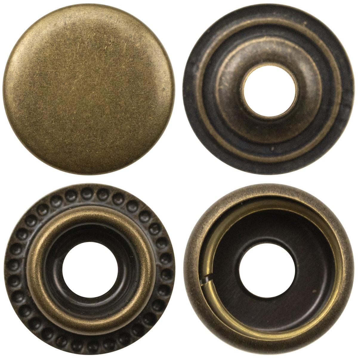 Brass Snap Stud Buttons for Denim Clothe,20pcs 