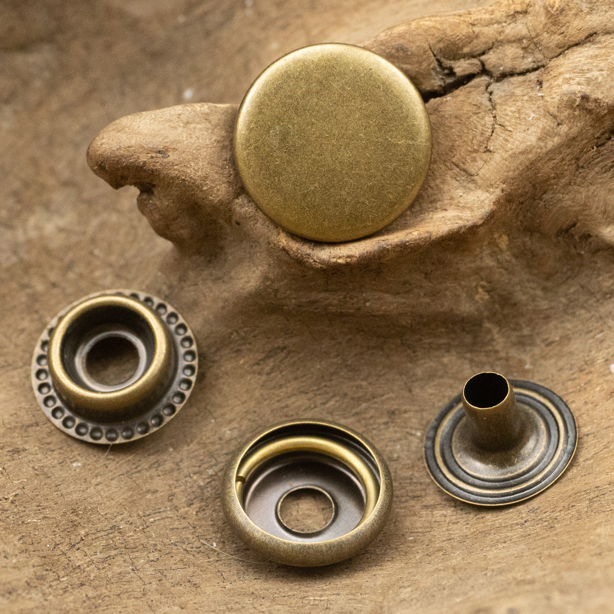 Brass Snap Stud Buttons for Denim Clothe,20pcs 