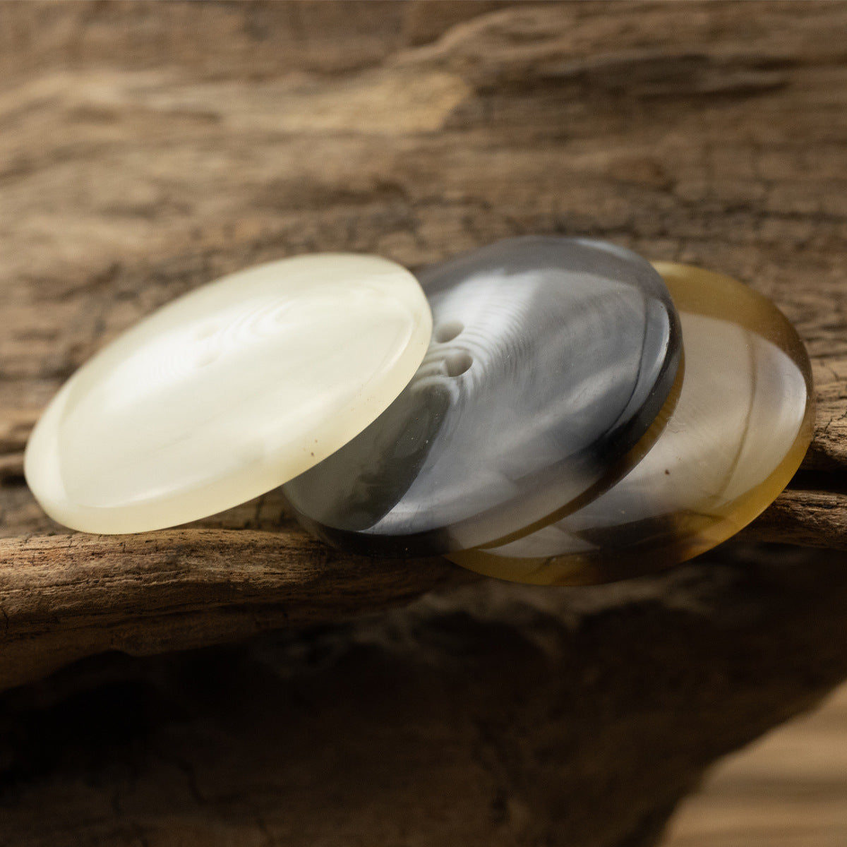 Bowl-Shaped Two-Hole Resin Buttons for Coat Jacket 30PCS - Lots of Buttons