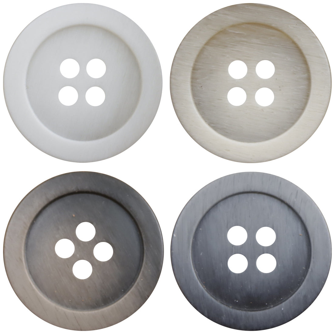 15-25mm Gradient Wood Grain Beige Coffee Resin Decorative Buttons 40 Pack - Lots of Buttons