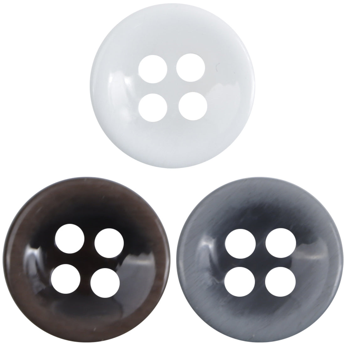 Round 4 Hole Gradient Imitation Shell Resin Buttons,90 Pack - Lots of Buttons