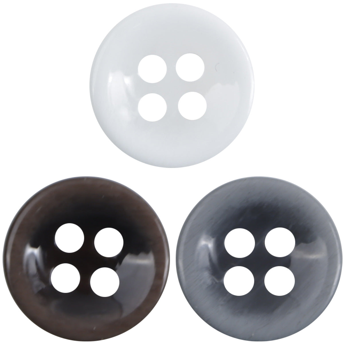 Round 4 Hole Gradient Imitation Shell Resin Buttons,90 Pack - Lots of Buttons