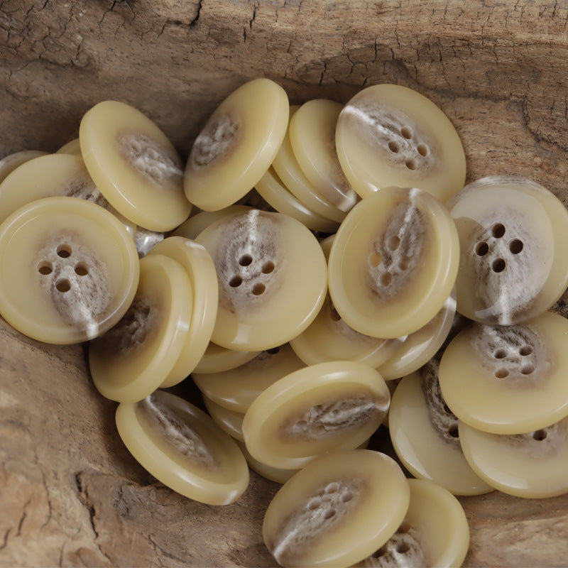 15-25mm Khaki, Coffee Black Resin Buttons Meteor Flying 20pcs - Lots of Buttons