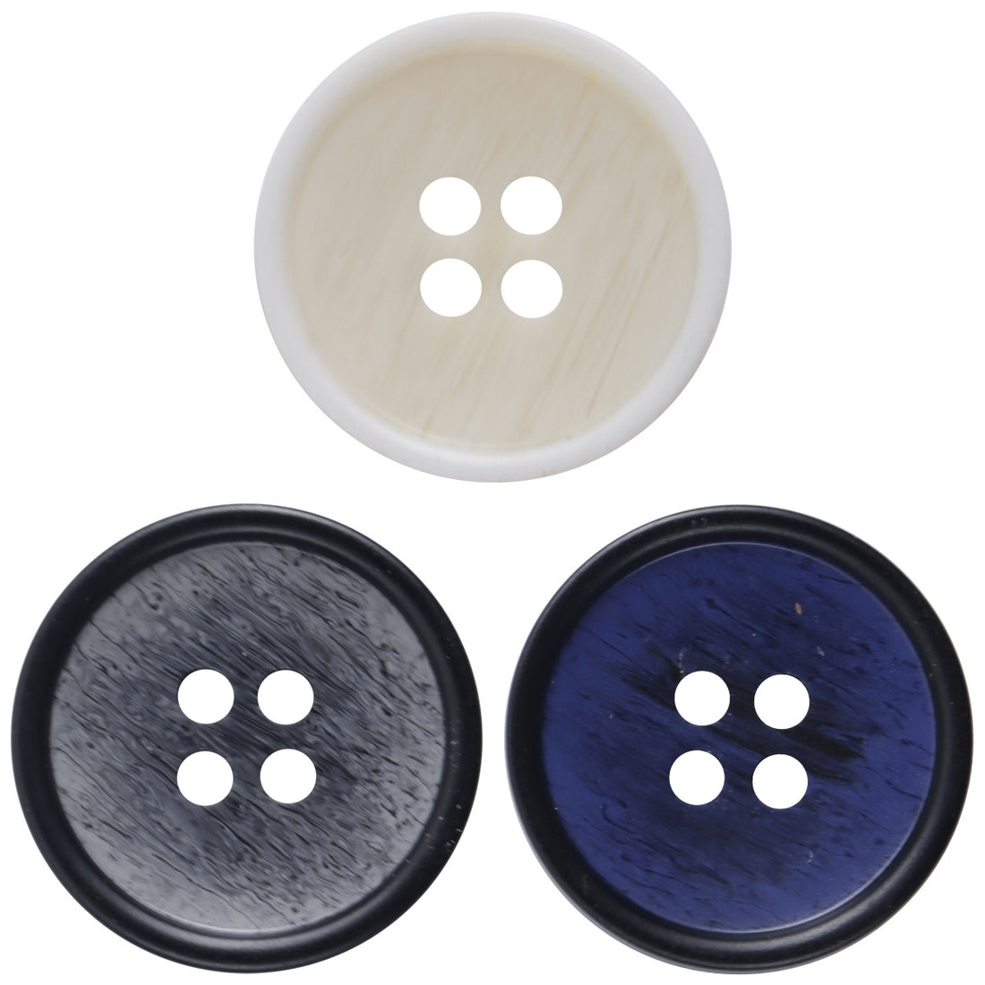 Gradient Blue Resin Buttons for Commuter Suit Workwear 30pcs - Lots of Buttons