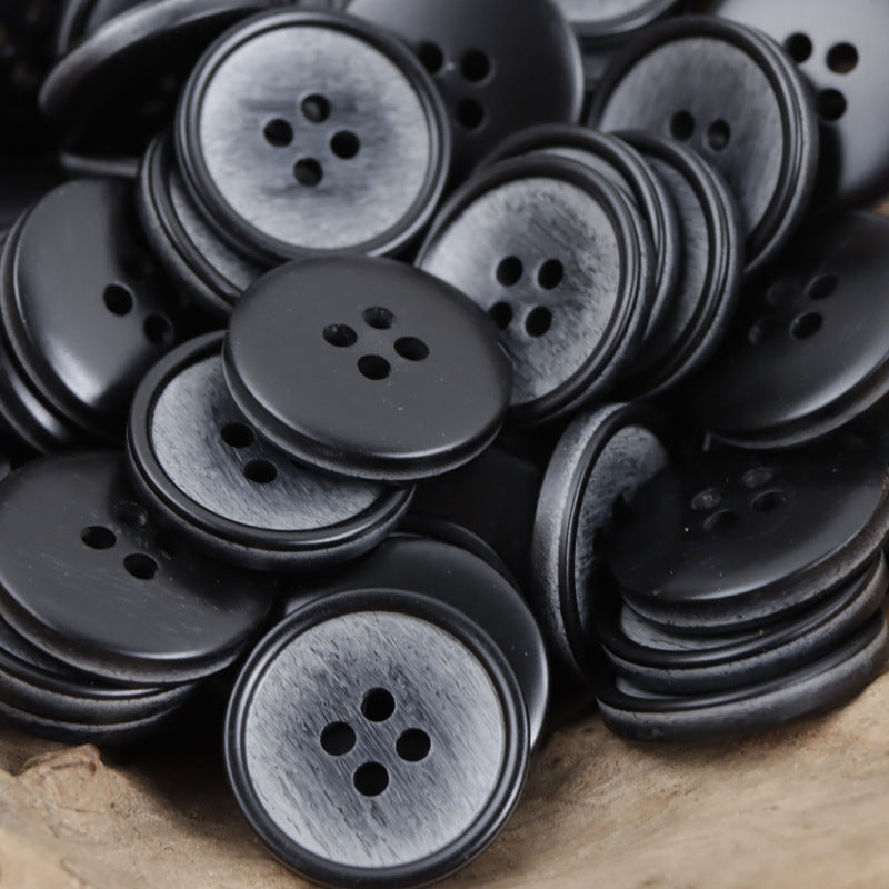 Gradient Blue Resin Buttons for Commuter Suit Workwear 30pcs