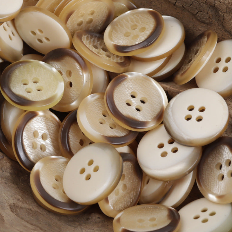 15mm/20mm Black and White Contrast Simple Resin Buttons 30 Pack - Lots of Buttons