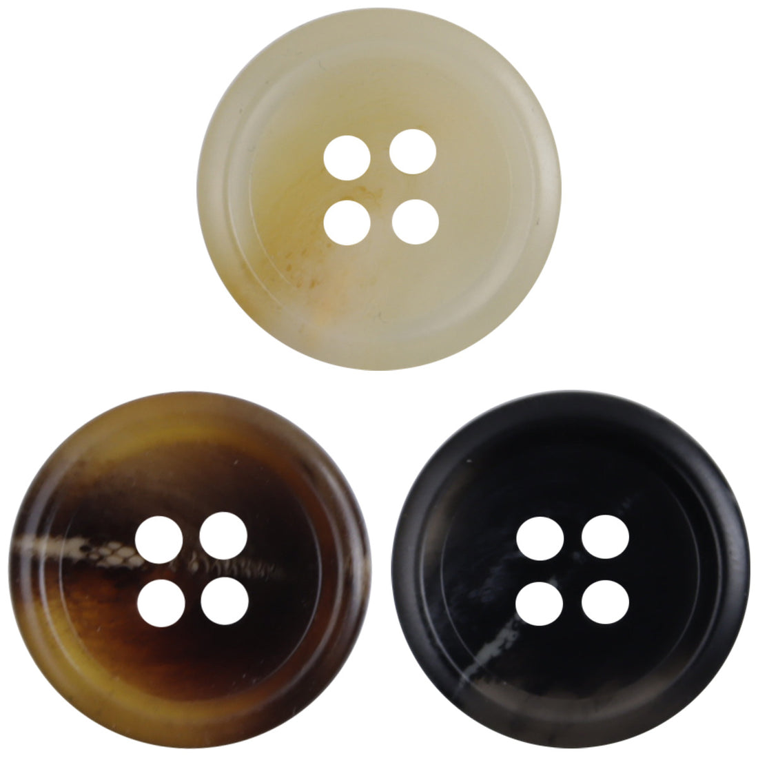Translucent Light Yellow Resin Buttons for Jackets Casual Pants 30 Pack - Lots of Buttons