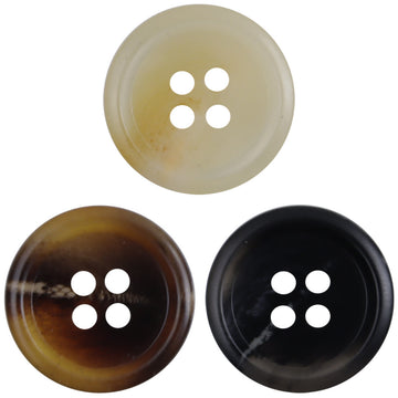 Translucent Light Yellow Resin Buttons for Jackets Casual Pants 30 Pack - Lots of Buttons