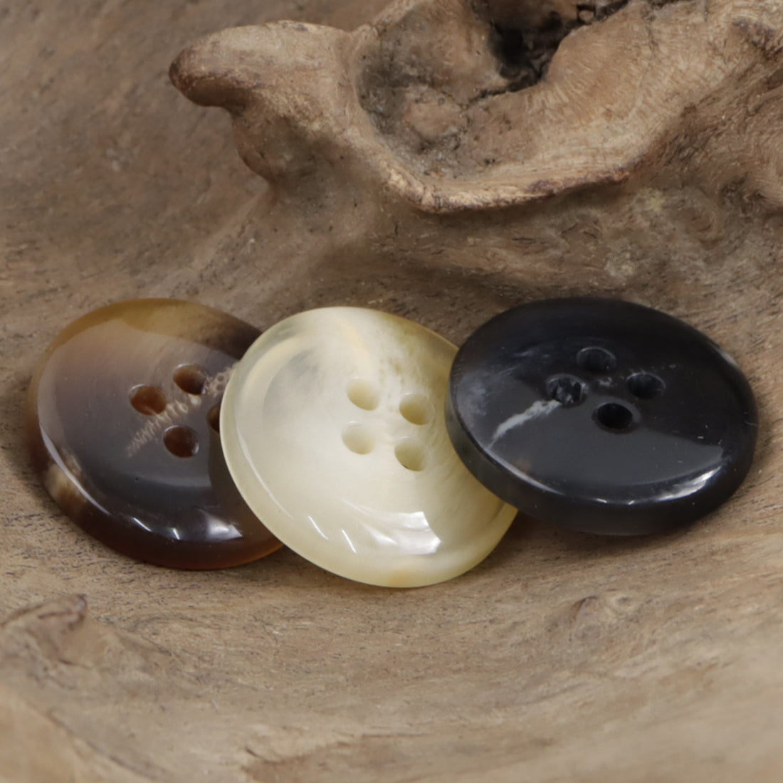 Translucent Light Yellow Resin Buttons for Jackets Casual Pants 30 Pack - Lots of Buttons