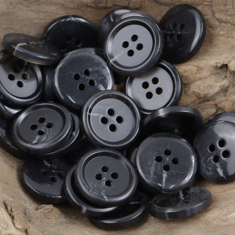 Translucent Light Yellow Resin Buttons for Jackets Casual Pants 30 Pack - Lots of Buttons