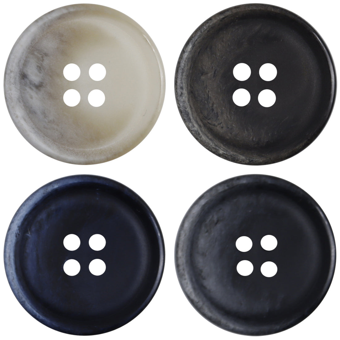Vintage Gradient Double-Sided Resin Coat Buttons,20pcs - Lots of Buttons