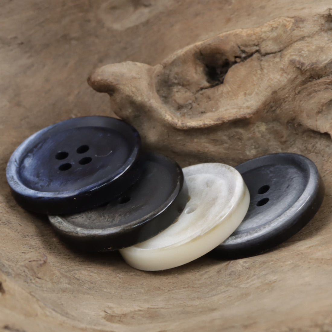 Vintage Gradient Double-Sided Resin Coat Buttons,20pcs - Lots of Buttons