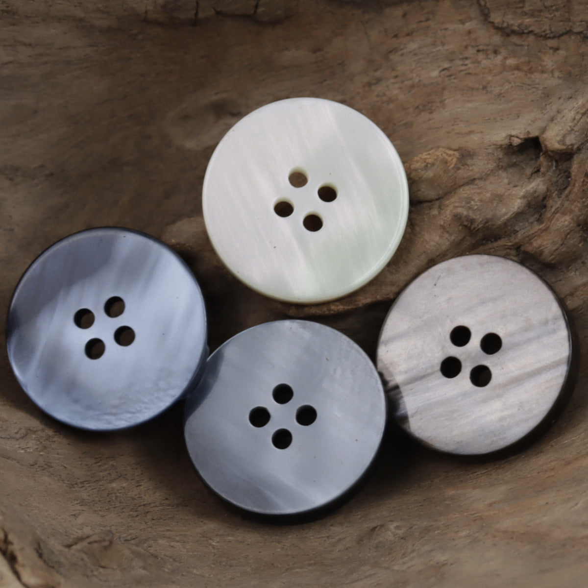 Vintage Gradient Double-Sided Resin Coat Buttons,20pcs - Lots of Buttons