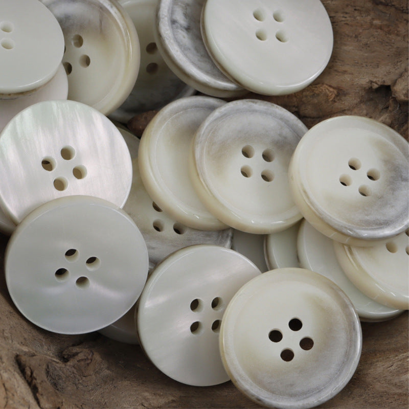 Vintage Gradient Double-Sided Resin Coat Buttons,20pcs - Lots of Buttons