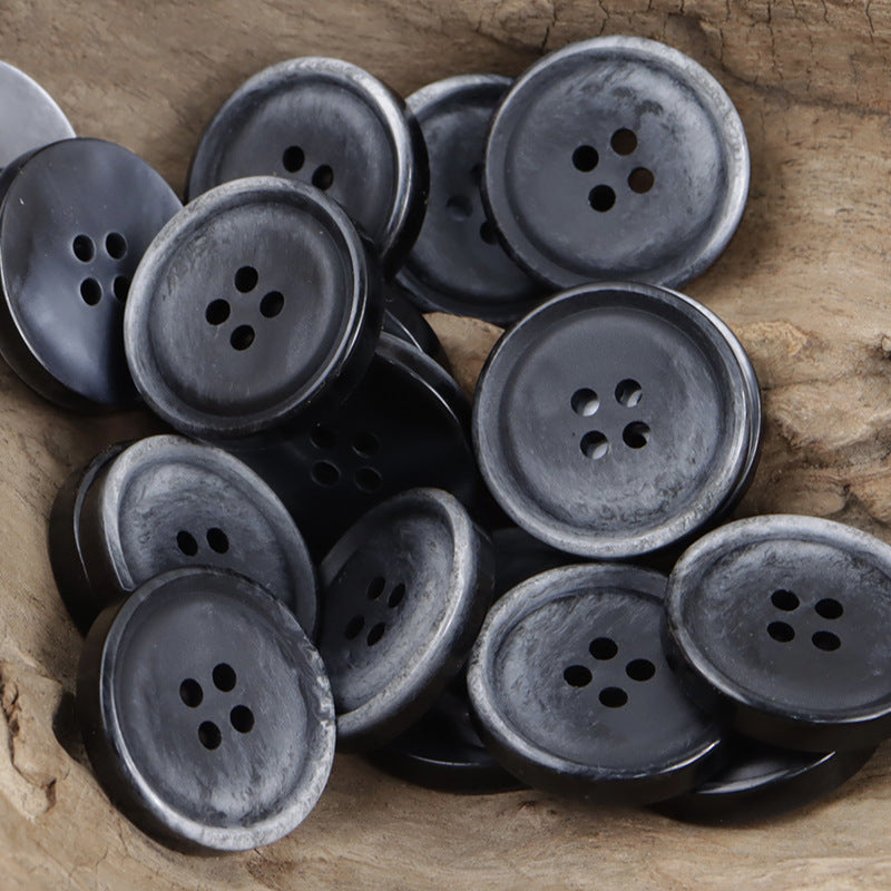Vintage Gradient Double-Sided Resin Coat Buttons,20pcs - Lots of Buttons