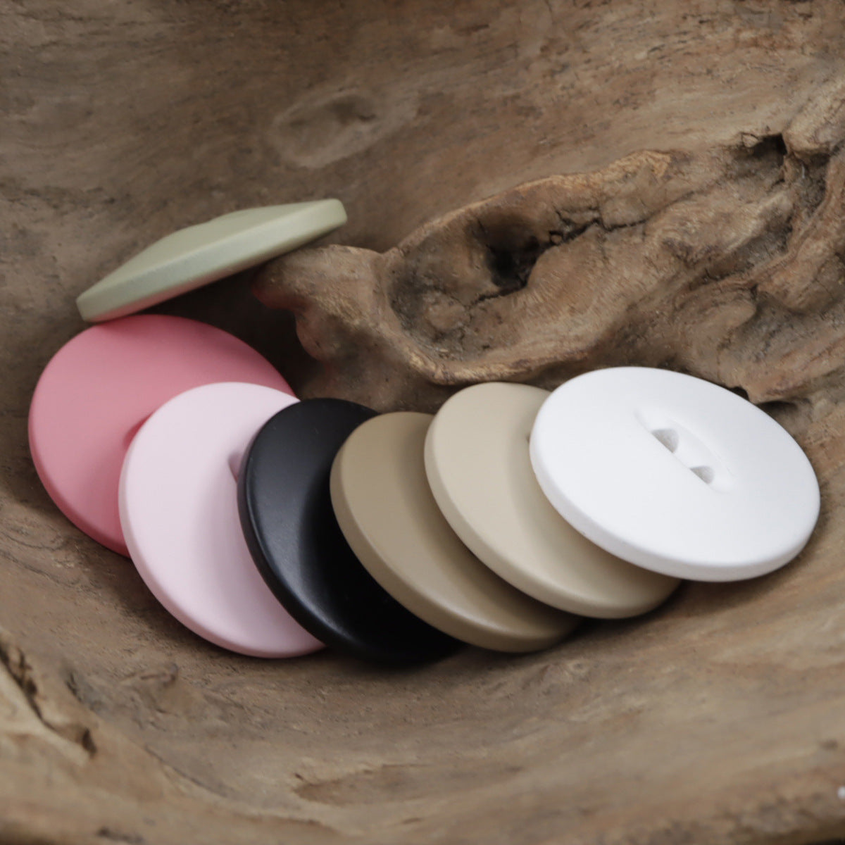 30mm Matte Fish-Eye Resin Buttons for Leather Jackets,Coats 20pcs - Lots of Buttons
