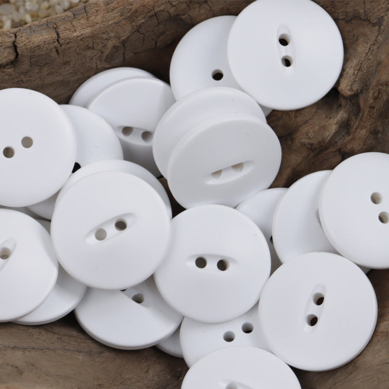 30mm Matte Fish-Eye Resin Buttons for Leather Jackets,Coats 20pcs - Lots of Buttons