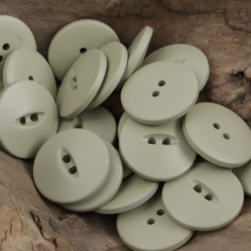 30mm Matte Fish-Eye Resin Buttons for Leather Jackets,Coats 20pcs - Lots of Buttons