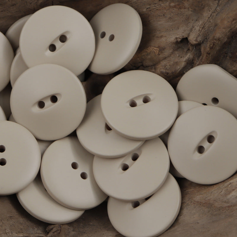 30mm Matte Fish-Eye Resin Buttons for Leather Jackets,Coats 20pcs - Lots of Buttons