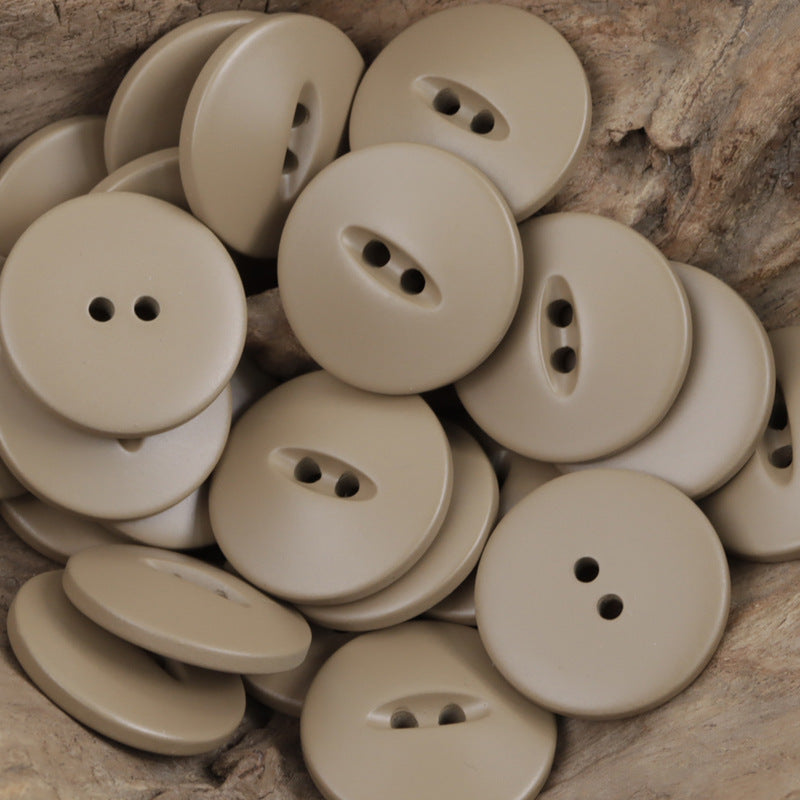 30mm Matte Fish-Eye Resin Buttons for Leather Jackets,Coats 20pcs - Lots of Buttons