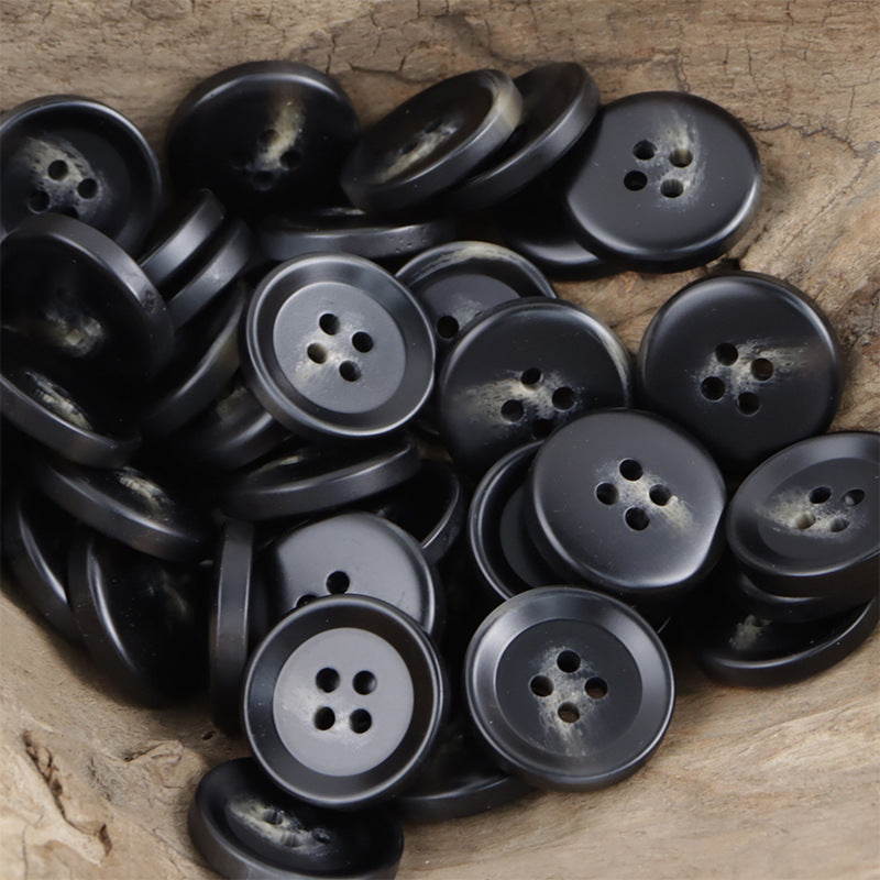 Round 4-Hole Resin Buttons for Camel Colored Coats Windbreakers 30pcs - Lots of Buttons