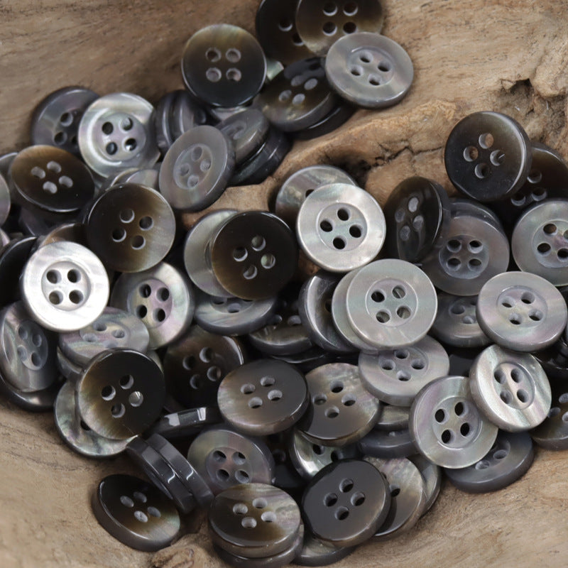 11.5mm Resin Buttons Wide Edge for Children's Knitwear Dresses 100 Pack 