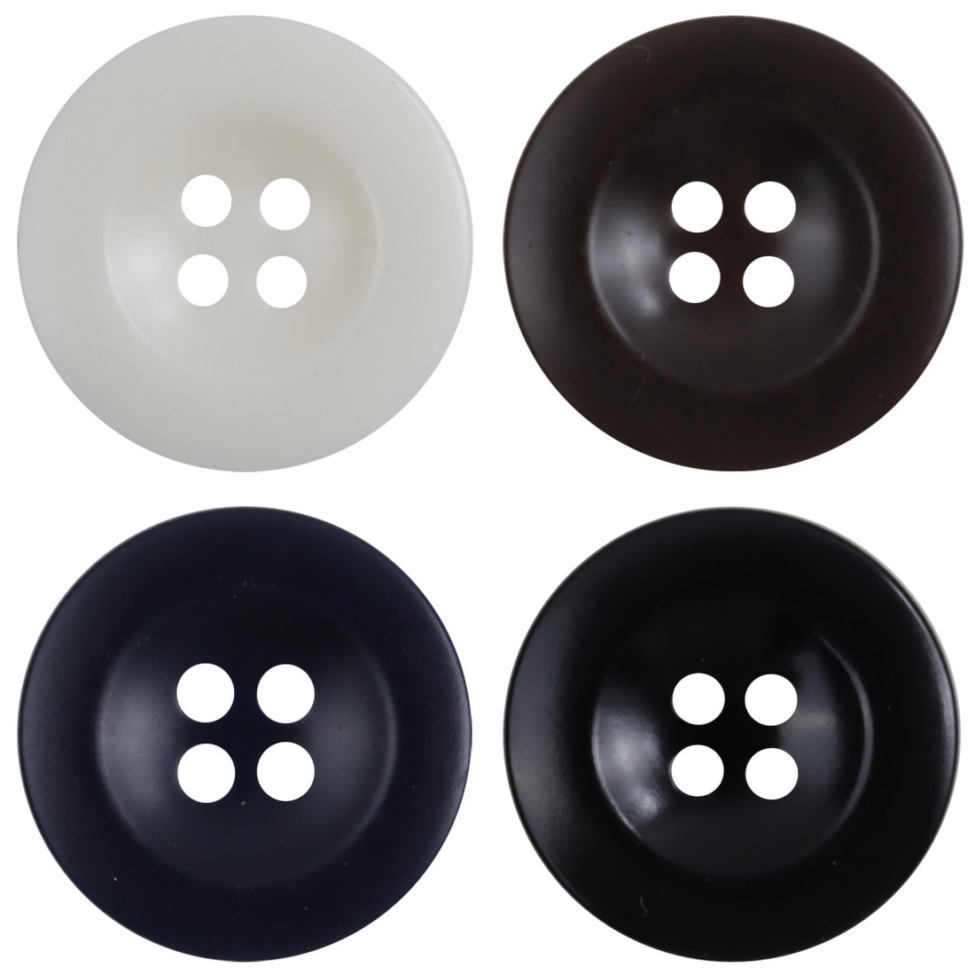 Navy Blue Cap-Shaped Resin Buttons for Formal Suits 40 Pack - Lots of Buttons