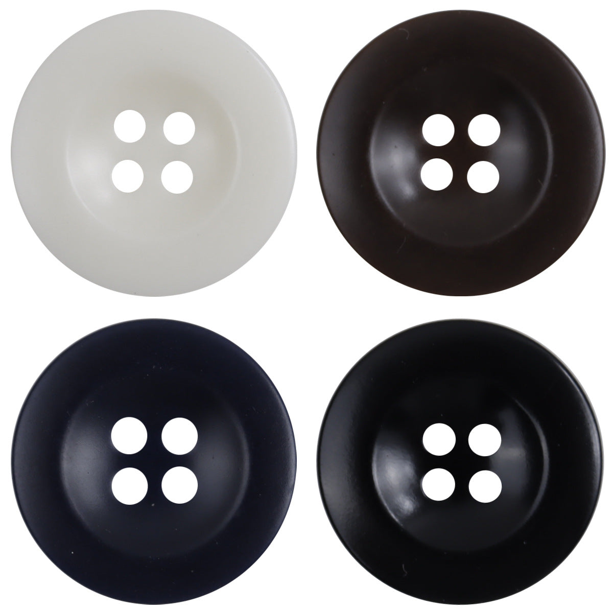 Navy Blue Cap-Shaped Resin Buttons for Formal Suits 40 Pack - Lots of Buttons