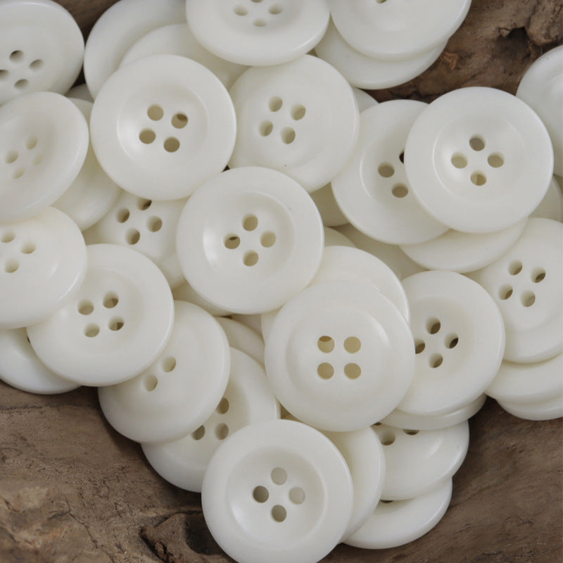 Navy Blue Cap-Shaped Resin Buttons for Formal Suits 40 Pack - Lots of Buttons