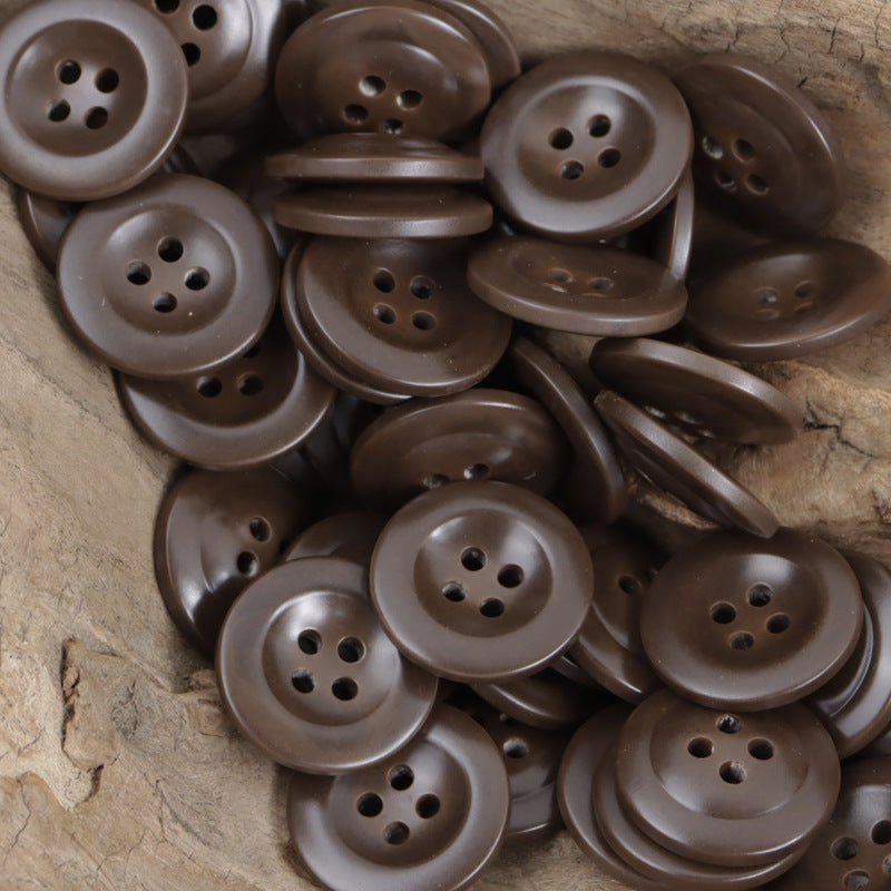 Navy Blue Cap-Shaped Resin Buttons for Formal Suits 40 Pack - Lots of Buttons