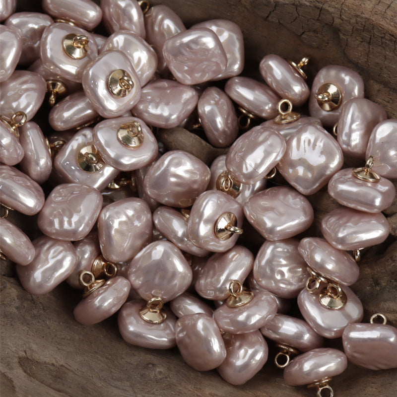 11.5MM Square Colorful Resin Buttons with Metal Shanks for Lady's Shirts 10pcs - Lots of Buttons