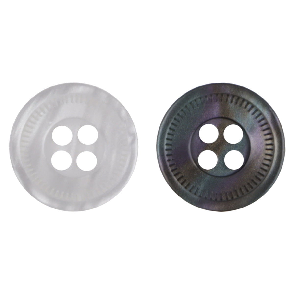Gear 11.5mm Round 4-Hole Resin Decorative Buttons 50pcs - Lots of Buttons